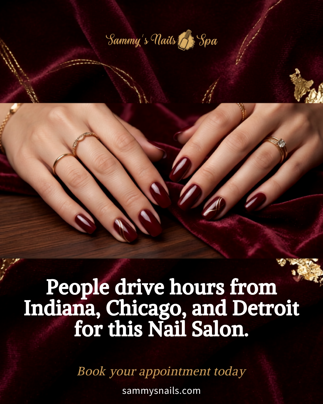 Nail salon social media ad creative sample 1