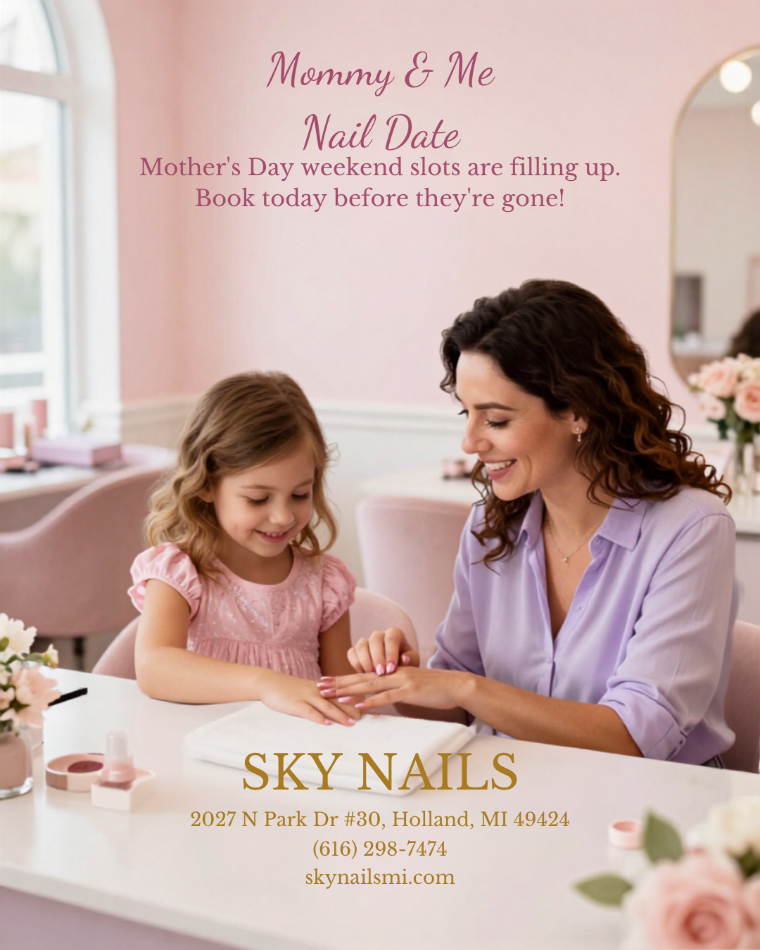 Nail salon social media ad creative sample 2
