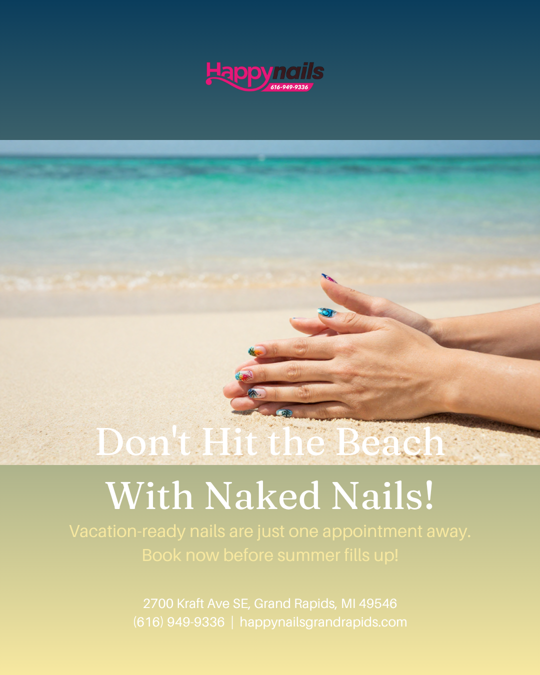 Nail salon social media ad creative sample 3