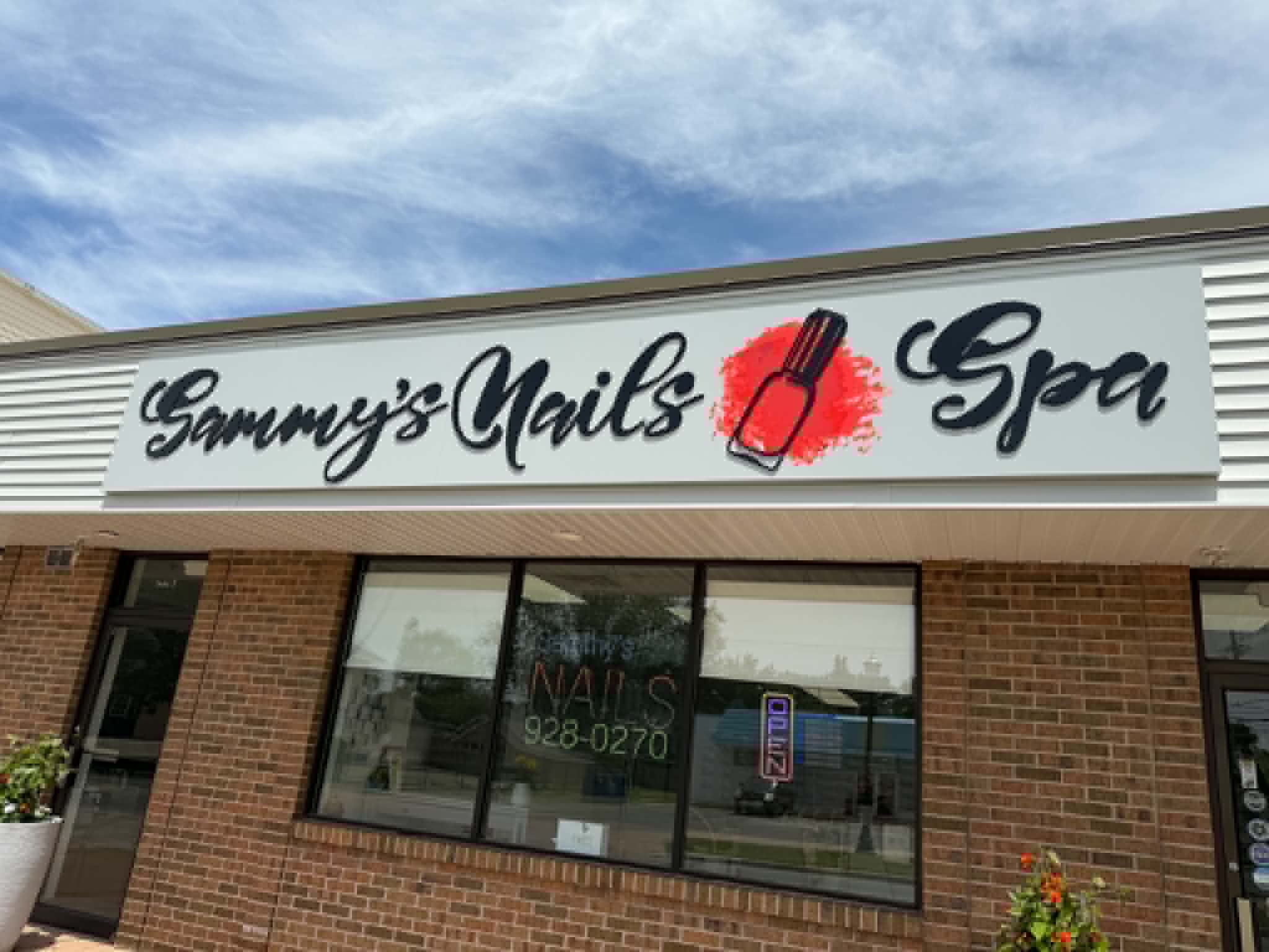 Sammy's Nails after Amori Agency — new signage, brand presence, and full automation