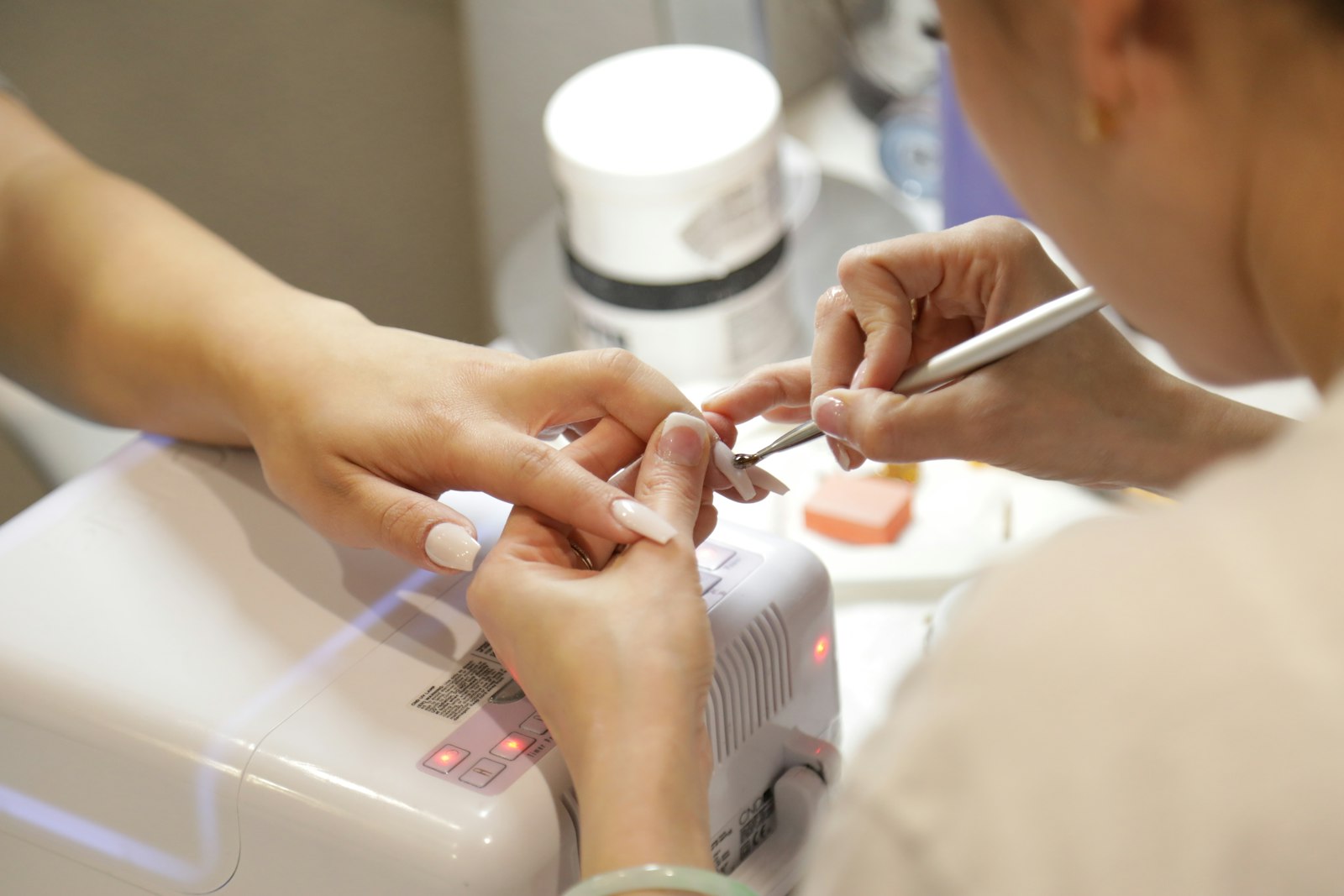 Nail artistry detail